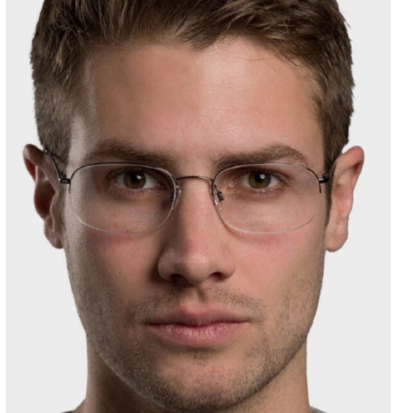 Stetson zyloware 058 228 prescriptions frames Gunmetal Half Rim Square - Picture 2 of 6